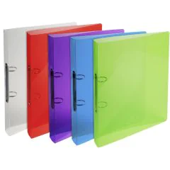 Photo Classeur souple Crystal - 2 anneaux de 20 mm - Assortiment EXACOMPTA Image