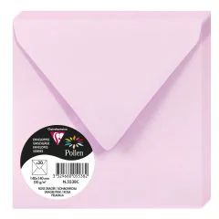 Photo Enveloppe POLLEN Rose Dragée Format  140 x 140 mm 5538C