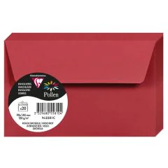 Photo Enveloppe POLLEN Rouge Groseille Format  90 x 140 mm 5581C