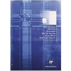 Photo CLAIREFONTAINE : Bloc de cours quadrillé - 210 x 297 mm - 200 pages 5816C 