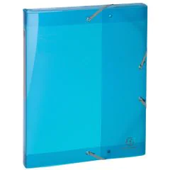 Photo Boîte de classement à élastiques - Dos 25 mm - Bleu Clair EXACOMPTA Iderama Image