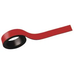 Photo Maul : Bande magnétique - 20 mm x 1m - Rouge 65207-25