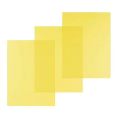 Photo Couvertures pour reliure A4 - PVC 0,20 mm - Jaune transparent - PAVO 8009060