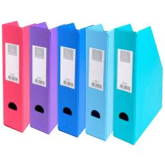 Photo Porte revues en PP - Dos de 70 mm - Assortiment EXACOMPTA Opaque