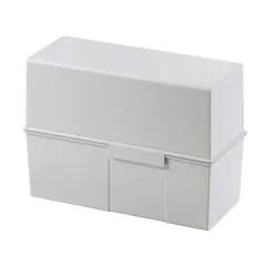 Photo Boite pour fiches en plastique - Format A5 - Gris clair : HAN 975-11 