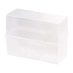Photo Boite pour fiches en plastique - Format A5 - Blanc translucide : HAN 975-63 