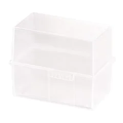 Photo Boite pour fiches en plastique - Format A6 - Blanc translucide : HAN 976-63 