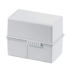 Photo Boite pour fiches en plastique - Format A7 - Gris clair : HAN 977-11