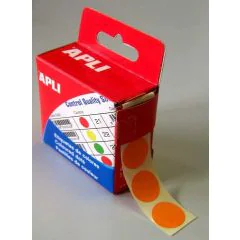 Photo Pastilles adhésives 15 mm - Orange AGIPA 115012 Etiquettes