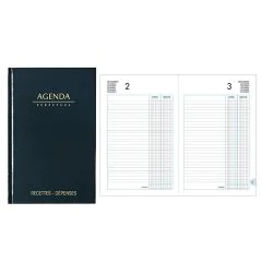 Photo CAISSE : Agenda perpétuel - Registre Recettes / Dépenses (Lecas)
