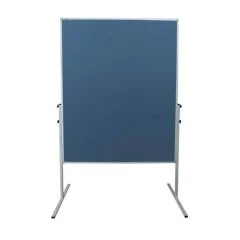 Photo Tableau de présentation mobile en feutrine - Bleu - 1200 x 1500 mm : FRANKEN XtraLine
