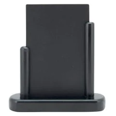 Photo Ardoise de Table - 160 x 170 mm - Support Noir : SECURIT Elegant Petit (ELE-BL-SM)