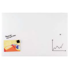 Photo Tableau design en verre - Blanc - 450 x 600 mm : FRANKEN GTL456009