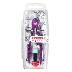 Photo Compas à réglage rapide - Rose : HERLITZ My pen  11122348