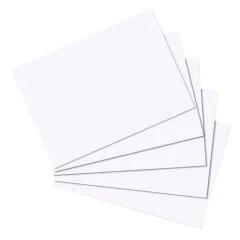 Photo Lot de 100 fiches Bristol unies - 105 x 148 mm - Blanc : HERLITZ 10621423  