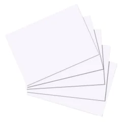 Photo Lot de 100 fiches Bristol unies - 148 x 210 mm - Blanc : HERLITZ 10621308 