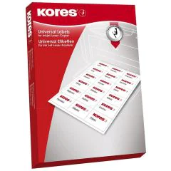 Photo Étiquettes super adhésives - 105 x 148,5 mm - Blanc KORES