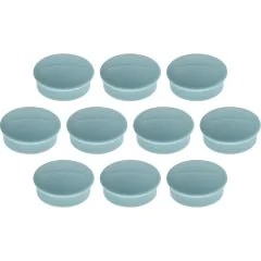 Photo Lot de 10 Aimants ronds - 20 mm - Bleu : MAGNETOPLAN 1664603