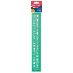 Photo MAPED : Trace-lettres en plastique - Vert transparent - 8 mm