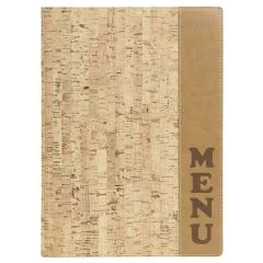 Photo Protège-menus A4 - Simili-cuir imitation Liège SECURIT Design Cork 