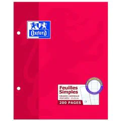 Photo OXFORD Feuilles mobiles Séyès de 200 pages - 170 x 220 mm