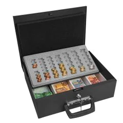 Photo WEDO : Caisse de monnaie - Universa Noir ouvert