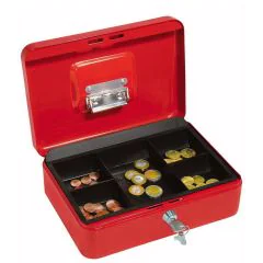 Photo WEDO Caissette à monnaie avec clip - Rouge- 250 x 180 mm