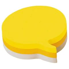 POST-IT : Notes adhésives tricolore - Bulle Visuel