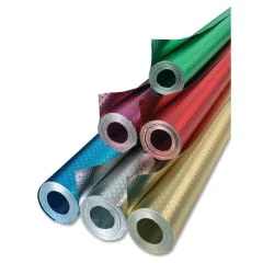 Feuille d'Aluminium - Petites étoiles - Or - 500 mm x 10 m FOLIA Image