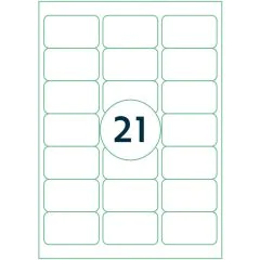 Étiquettes adhésives - 63,5 x 38,1 mm RILLPRINT Lot de 2100