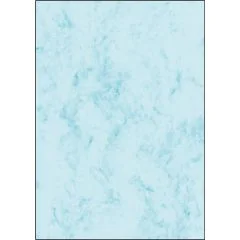 Lot de 50 Feuilles marbrées - Format A4 - Bleu (Papier à lettres) SIGEL DP551 image