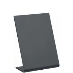 Lot de 5 ardoises de table inclinées noires - 74 x 105 mm : SECURIT L-Boards (TBA-BL-A7)