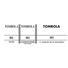 TOMBOLA :Tickets BLANC 96500E Exacompta