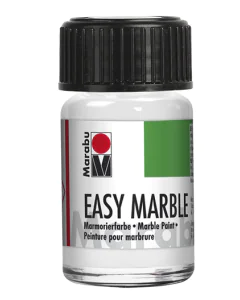 Photo MARABU : Peinture pour marbrure - 15 ml - Blanc 13050039070
