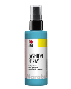 Photo MARABU : Peinture à vaporiser pour textile clair - Bleu Caraibes 17190050091