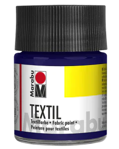 Photo MARABU : Peinture pour textile clair - 50 ml - Bleu foncé