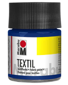Photo MARABU : Peinture pour textile clair - 50 ml - Bleu moyen