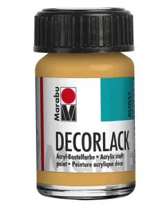 Photo MARABU : Vernis acrylique - Decorlack - 15 ml - Or métallique
