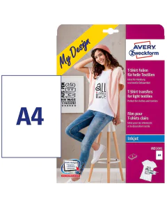 Photo Films transfert T-shirts clairs - Blanc AVERY MD1001
