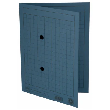 Photo Chemise quadrillée A4 pour dossiers de correspondance - 250g/m² - Bleu - ELBA 100091657 