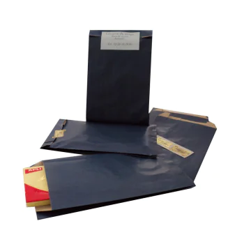 Photo Pochette d'emballage en papier - 240 x 410 mm - Kraft Bleu AGIPA