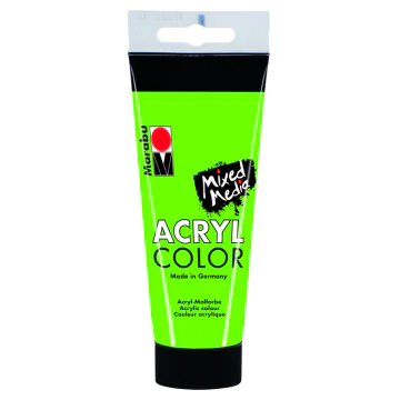 Photo Peinture acrylique mat Vert feuille - MARABU AcrylColor  de 100 ml