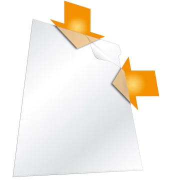 Photo DURABLE 2313-19 : Lot de 10 pochettes à coins A4 - Transparent