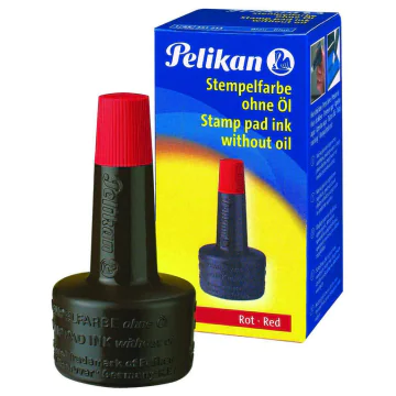 Photo Flacon Encre rouge pour tampon : PELIKAN 351221
