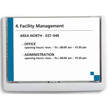 Photo Plaque de porte Blanc Click Sign - 210 x 148,5 mm DURABLE 4866-02