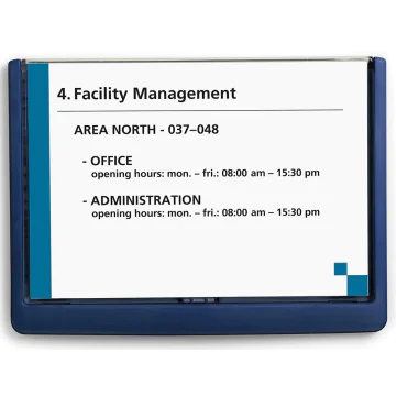 Photo Plaque de porte Bleu Click Sign - 210 x 148,5 mm DURABLE 4866-07