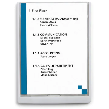 Photo Plaque de porte A4 Banc  Click Sign DURABLE 4867-02