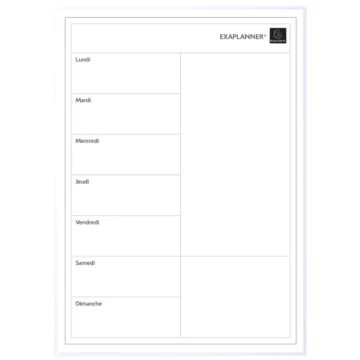 Photo Planning magnétique hebdomadaire - 430 x 300 mm EXACOMPTA Perso