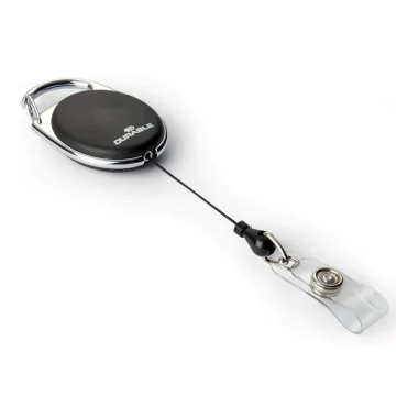 Photo DURABLE : Porte badges avec jojo - Noir (lot de 10)