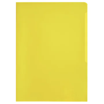 Photo DURABLE : Lot de 100 pochettes à coins A4 - Jaune - 2337-04